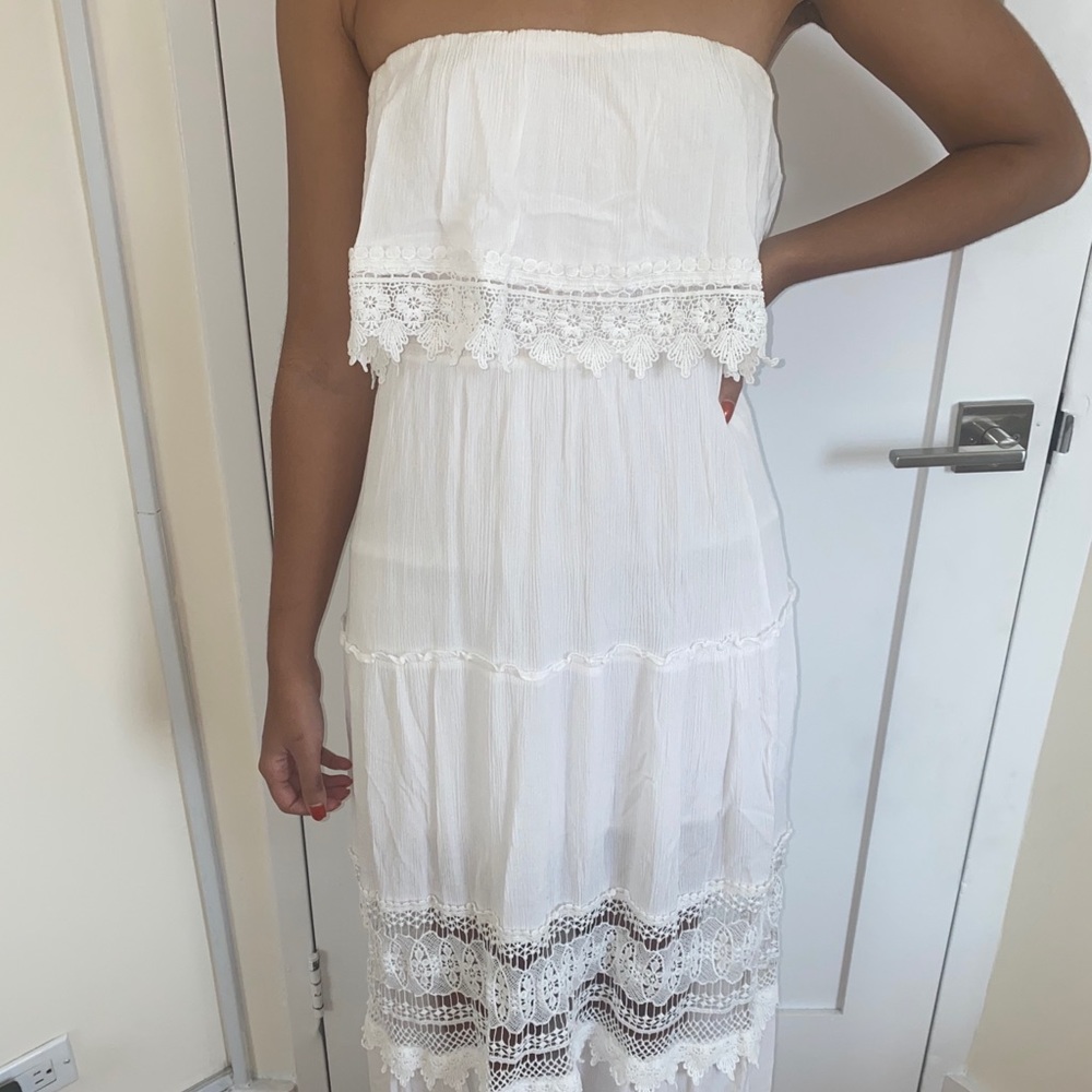 Forever21 white maxi dress
